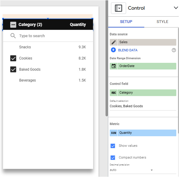 Figure 5.27 – Drop-down list control
