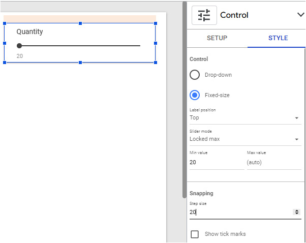 Figure 5.32 – The Slider control’s style options
