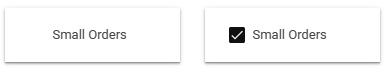 Figure 5.33 – The Checkbox control with a Boolean field when unselected (left) and selected (right)
