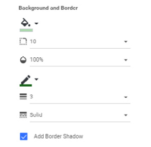 Figure 5.39 – Background and Border style properties
