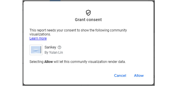 Figure 9.12 – Granting consent to the community visualization
