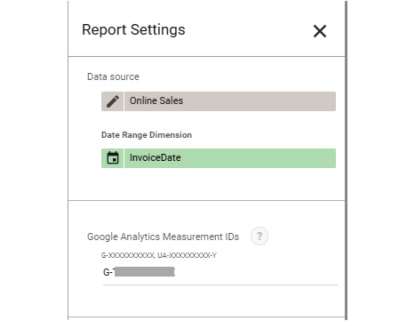 Figure 11.9 – Adding the measurement ID to Data Studio reports
