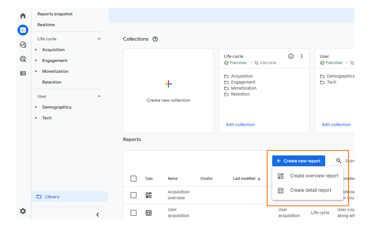 Figure 11.12 – Create detail report
