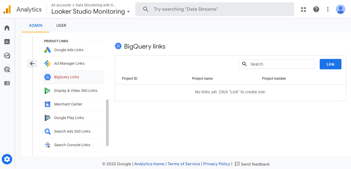 Figure 11.20 – Enabling BigQuery export
