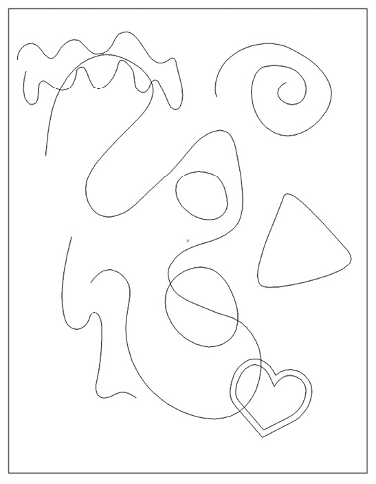 Figure 4.2 – Artwork in Outline mode
