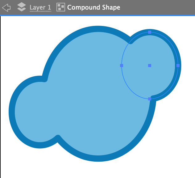Figure 4.35 – Compound shape being edited in Isolation Mode
