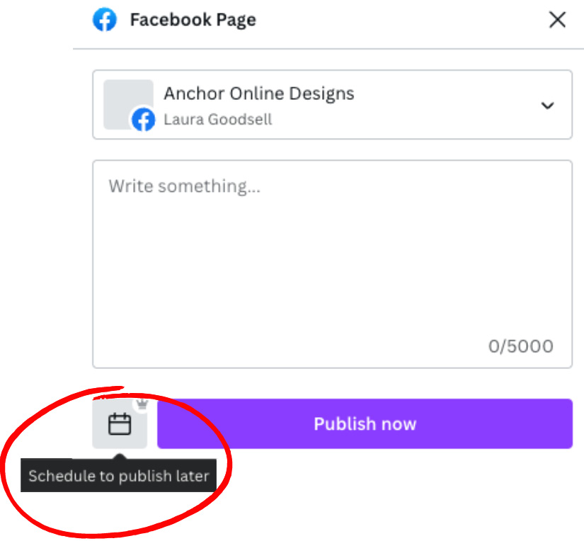 Figure 11.15 – Scheduling a social media post