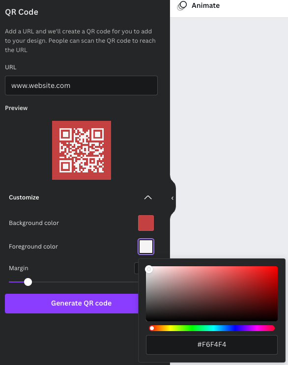 Figure 11.40 – QR Code customization