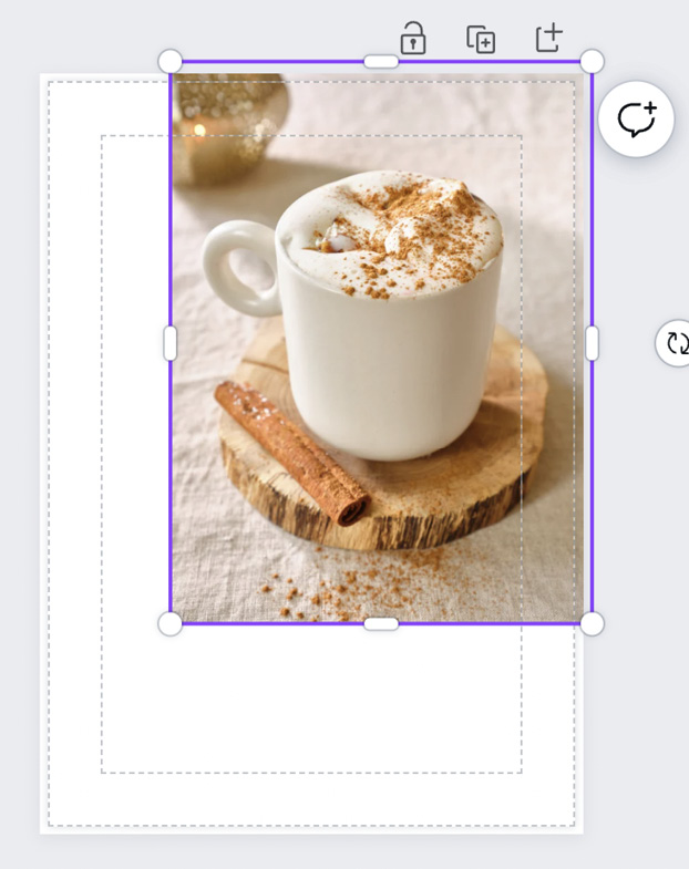 Figure 12.3 – Overlapping an image for print bleed