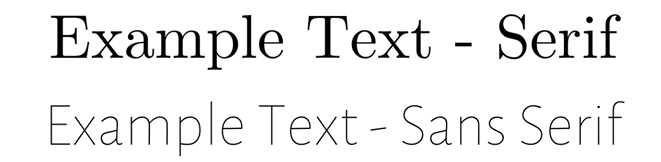 Figure 2.38 – Sample font styles