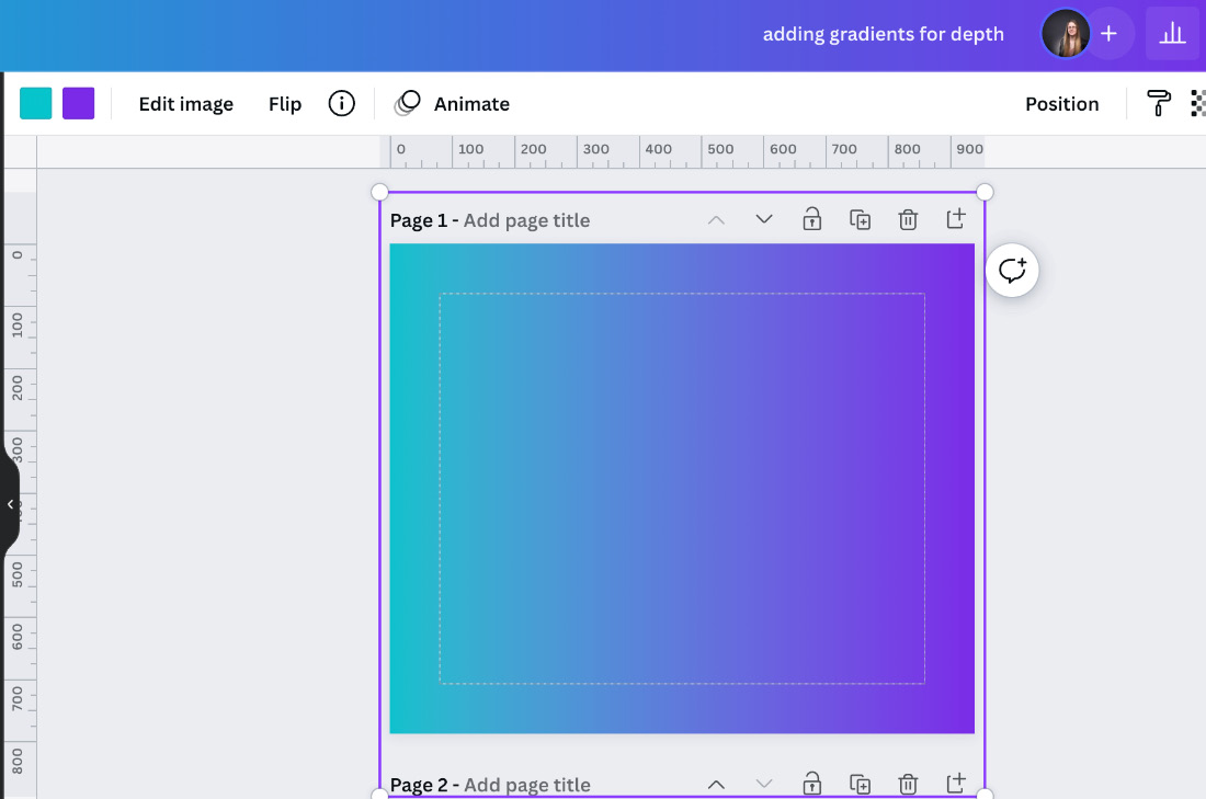 Figure 6.3 – Adding a gradient to your design