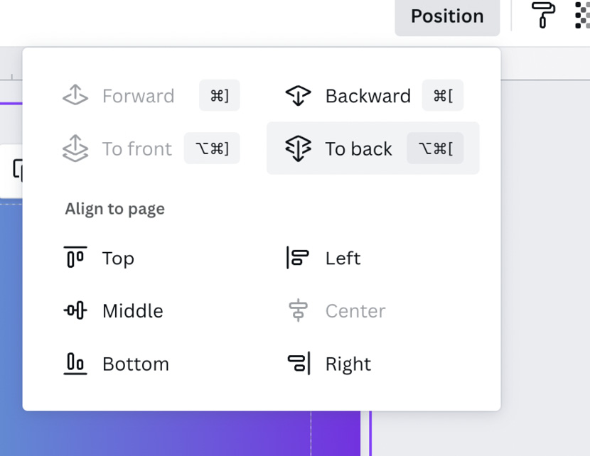 Figure 6.4 – To back option