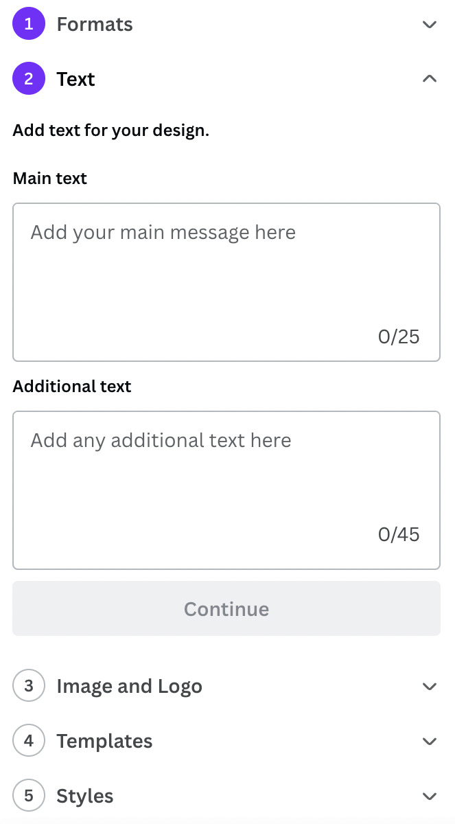 Figure 6.11 – Step 2 of the Quick Create feature 