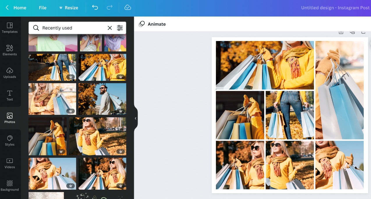 Figure 6.19 – Adding images to your grid