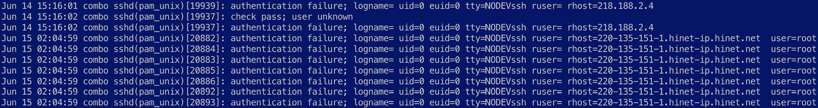 Figure 7.9 – An overview of raw Syslog messages
