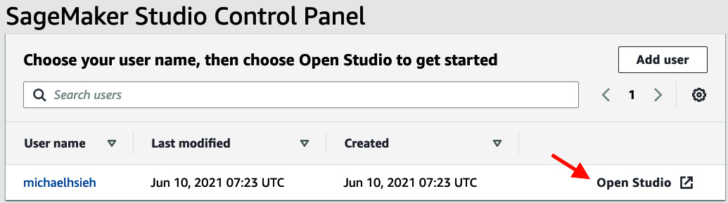 Figure 2.5 – SageMaker Studio Control Panel
