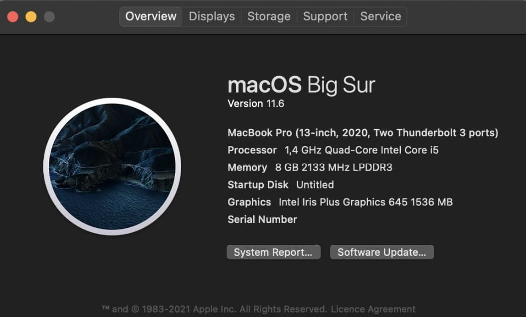 Figure 10.1 – About This Mac