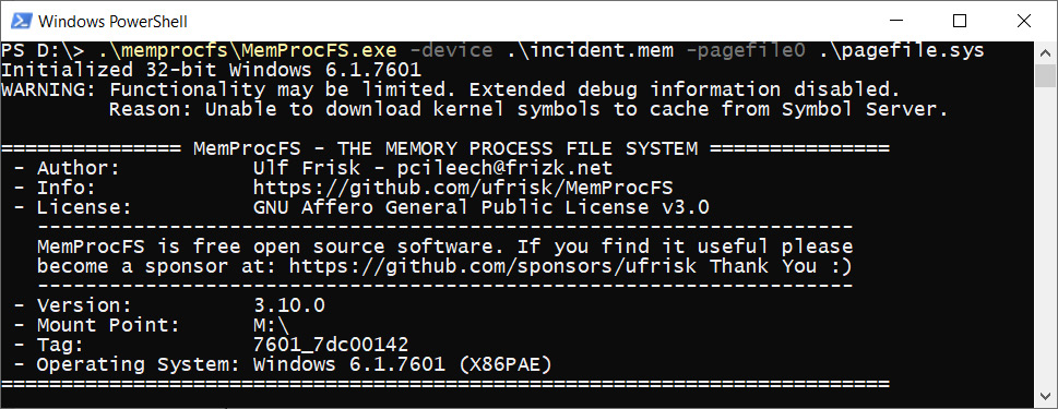 Figure 6.16 – Joint analysis of memory dump and corresponding pagefile
