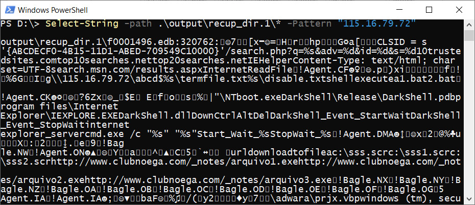 Figure 6.29 – Select-String results
