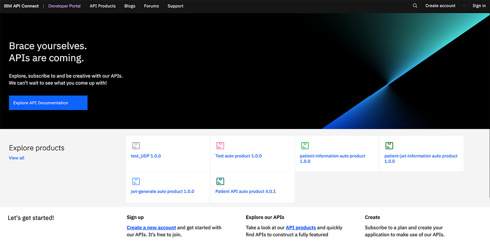 Figure 1.8 – API Connect Developer Portal
