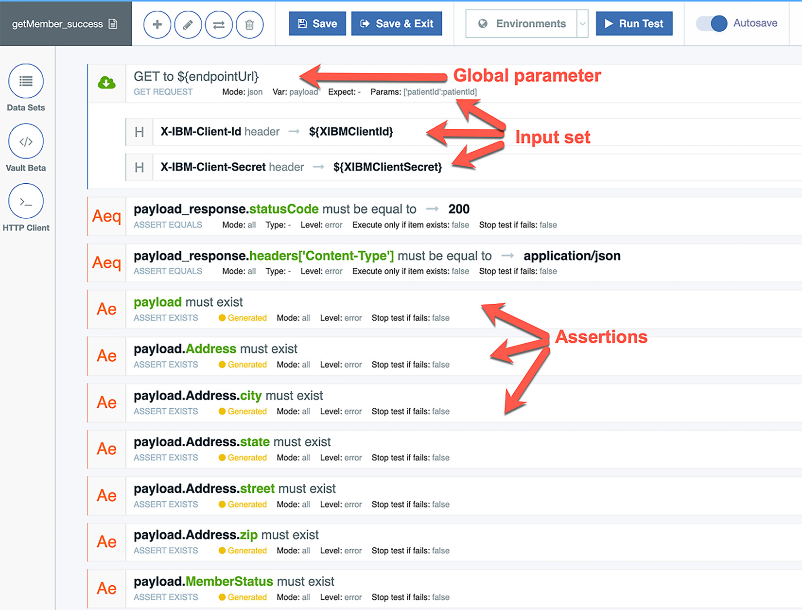 Figure 13.11 – Test case generated for the getMember test case
