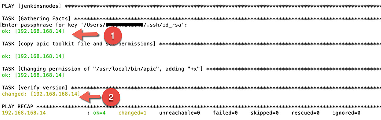 Figure 14.2 – Ansible playbook showing successful execution
