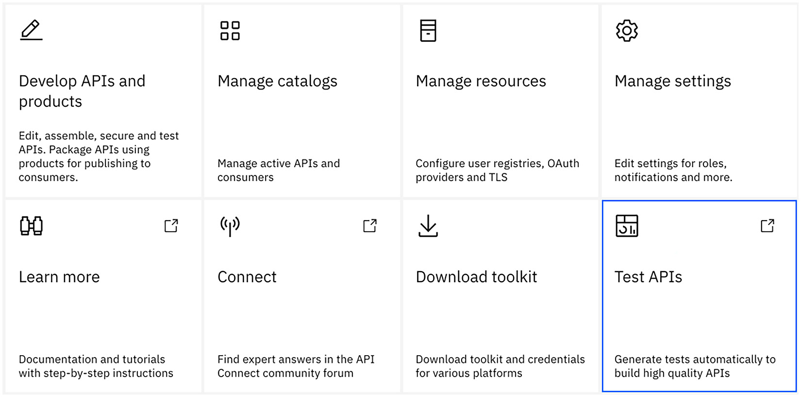 Figure 14.3 – Selecting Test APIs on API Manager
