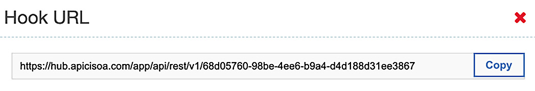 Figure 14.9 – Keep the Hook URL for future reference
