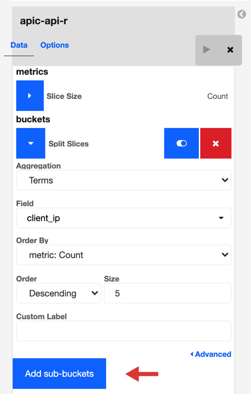 Figure 15.32 – Add sub-buckets to do sub-aggregation
