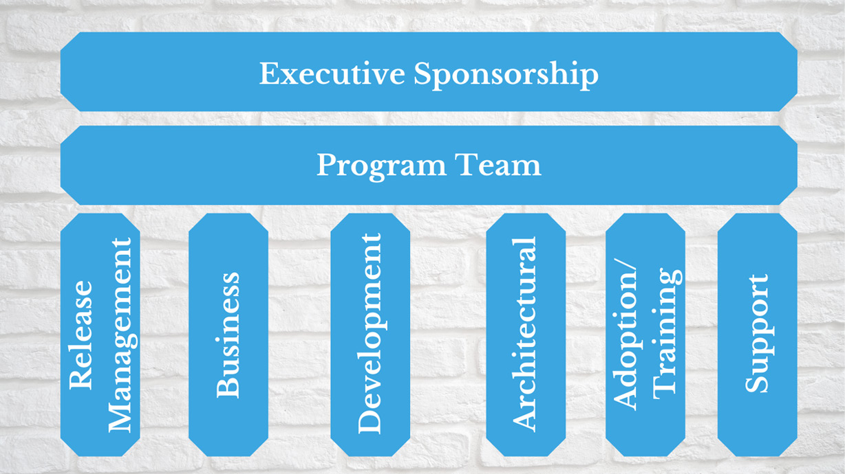 Figure 7.7 – Sample COE structure with a formal governance council
