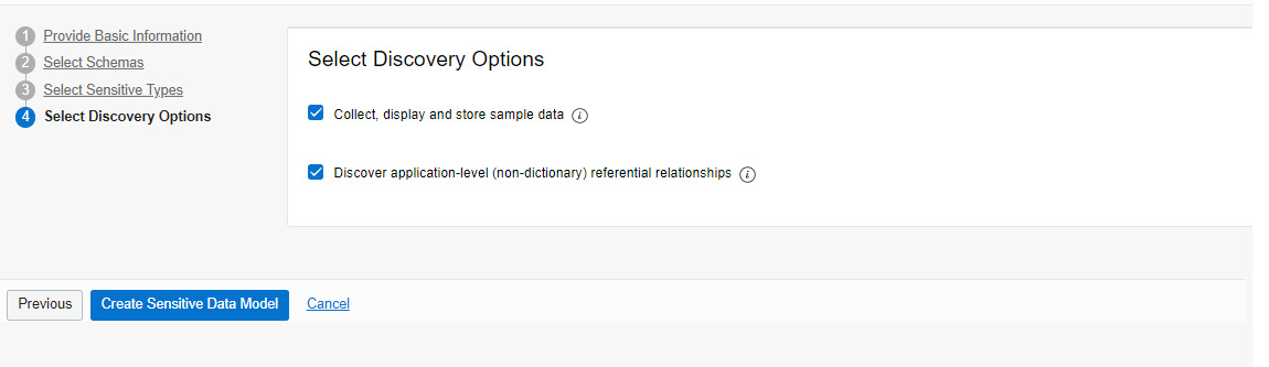 Figure 7.28 – Discovery options
