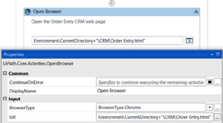 Figure 15.7 – The Open Browser activity
