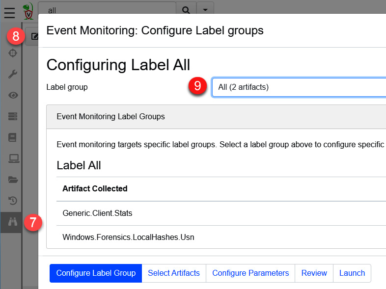 Figure 11.46 – Creating client event monitoring 
