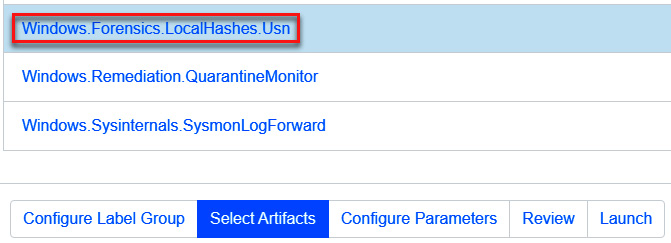 Figure 11.47 – Configuring the artifacts for event monitoring 
