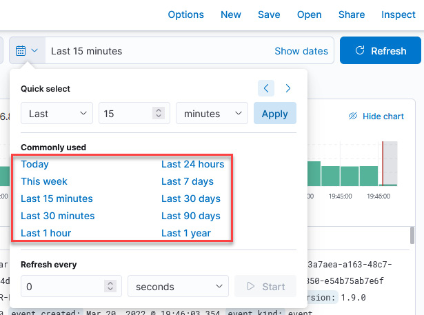 Figure 13.31 – Applying the search period filter
