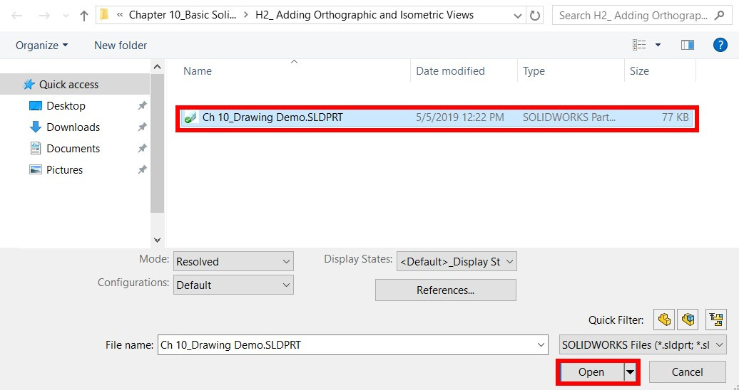 Figure 10.8 – The 2D drawing is generated from a 3D model
