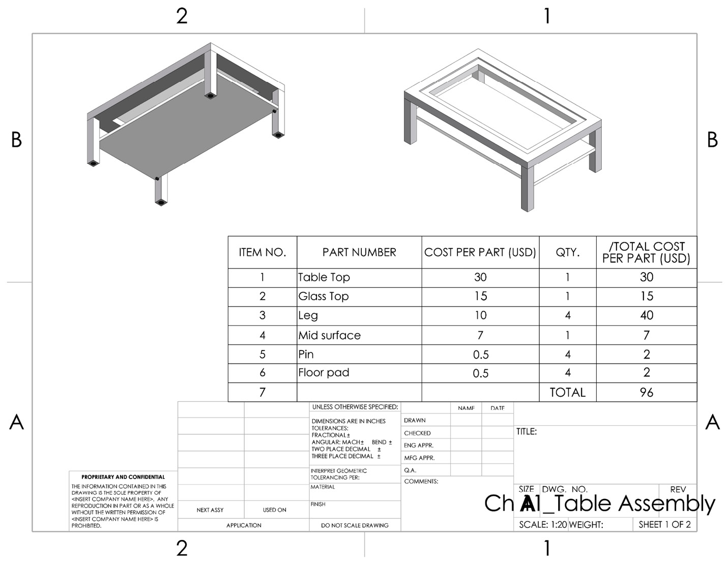 Figure 11.25 – Our new BOM after calculating the total cost 
