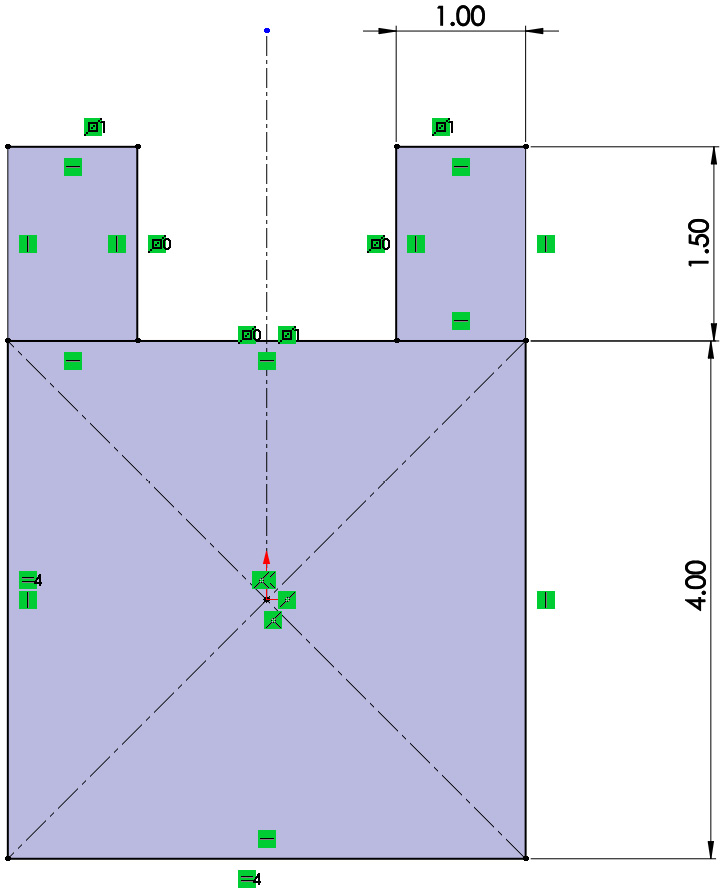 Figure 3.26 – The final sketch being fully defined
