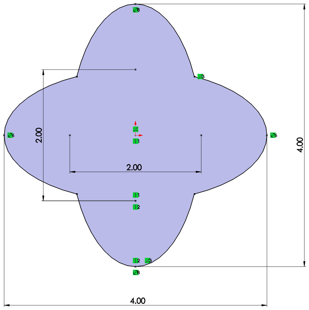 Figure 4.42 – The resulting sketch from question 6 
