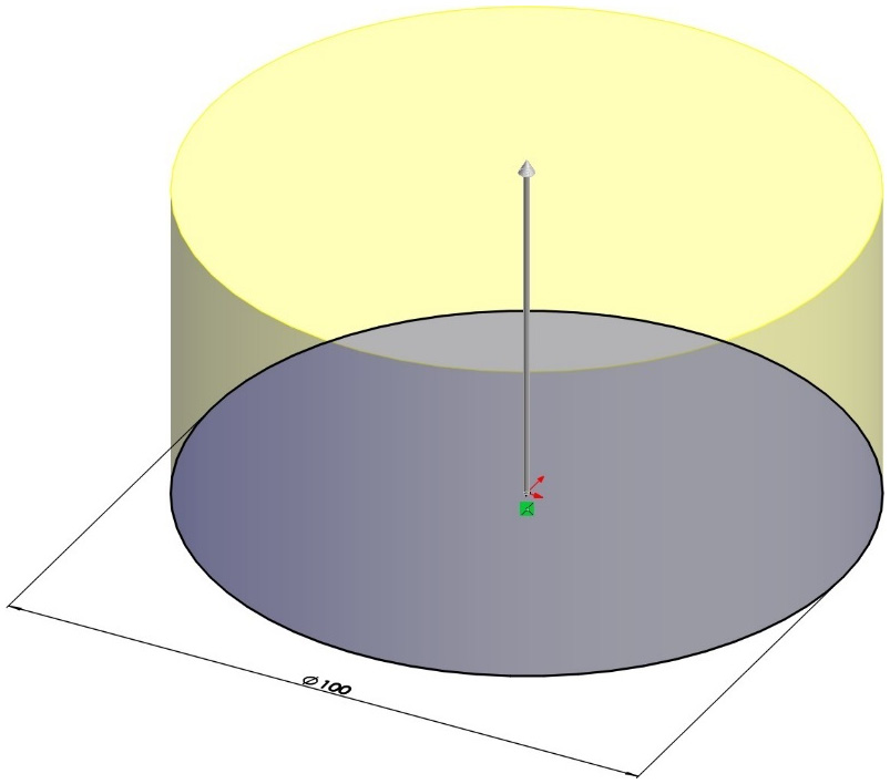 Figure 5.10 – A preview of the extruded boss application
