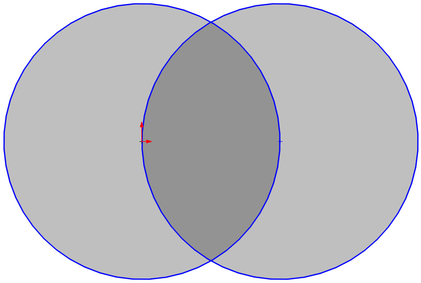 Figure 5.15 – A sketch with three enclosed areas
