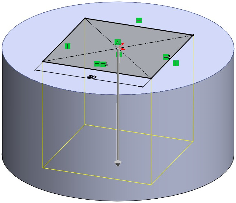 Figure 5.22 – A preview of the extruded cut
