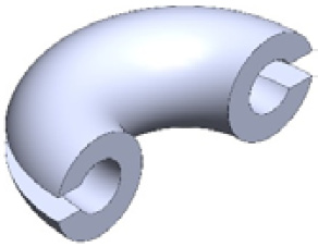 Figure 5.71 – The final 3D model after applying the revolved cut feature 
