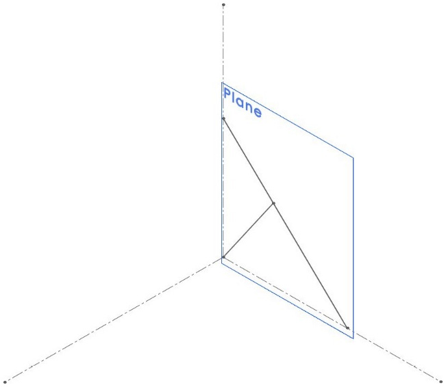 Figure 6.5 – Defining a plane using two intersecting lines
