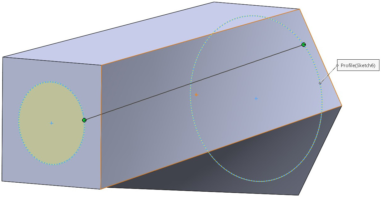 Figure 6.59 – The preview of the lofted cut
