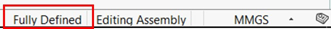 Figure 8.28 – The state of assembly is defined at the bottom of the canvas
