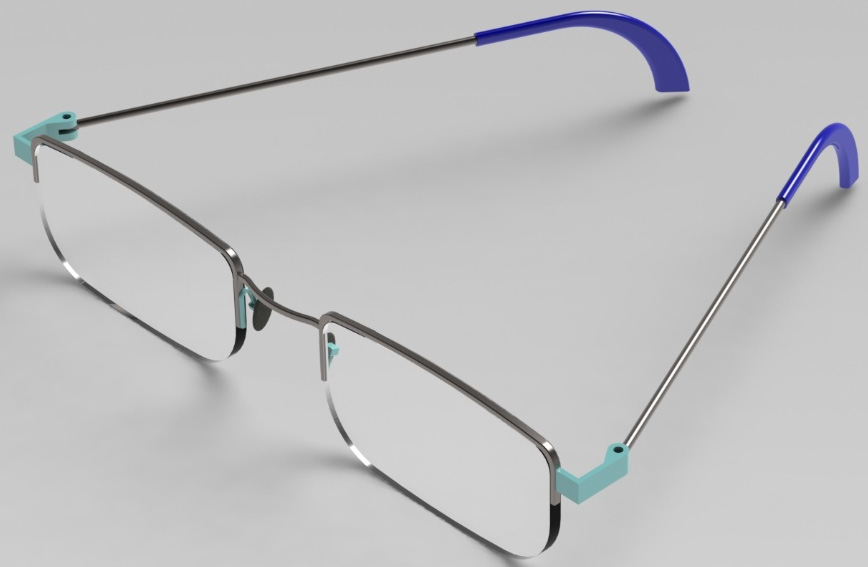 Figure P1.1 – The pair of glasses you will 3D-model in this project
