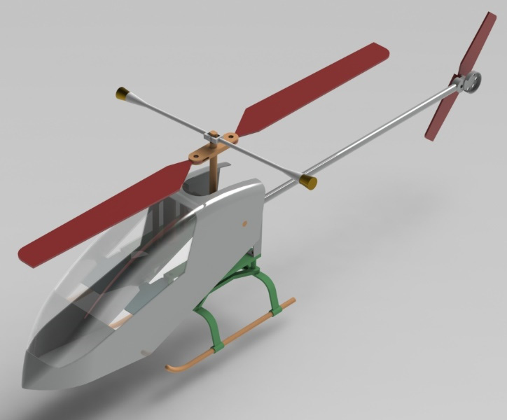 Figure P2.1 – The RC helicopter you will 3D-model in this project
