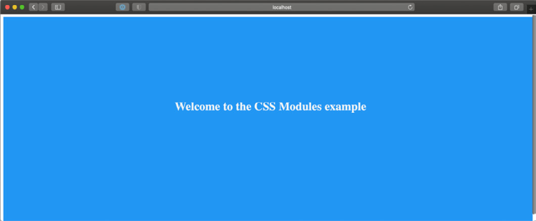 Figure 6.1 – Home page styled with CSS modules
