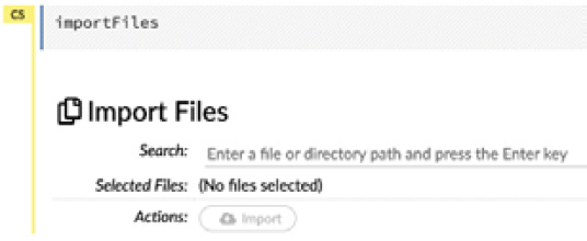 Figure 2.14 – Import Files
